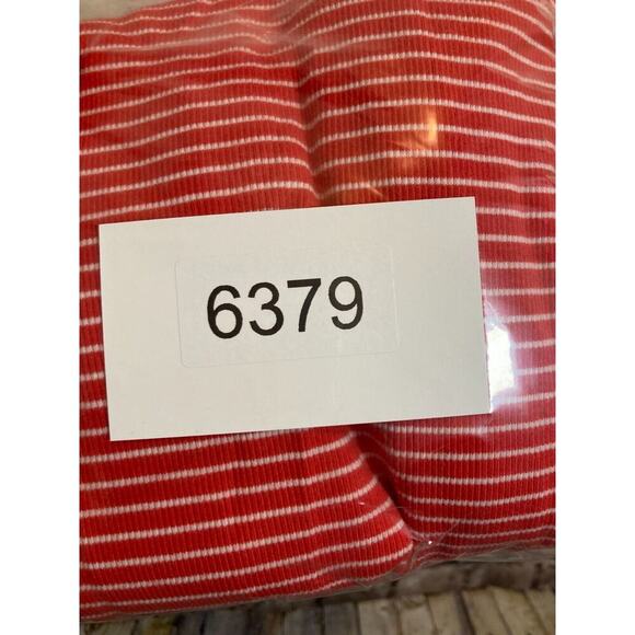 Ralph Lauren Black Label Top Womens 1X Red Striped Ribbed Knit Quarter Zip - Picture 12 of 15